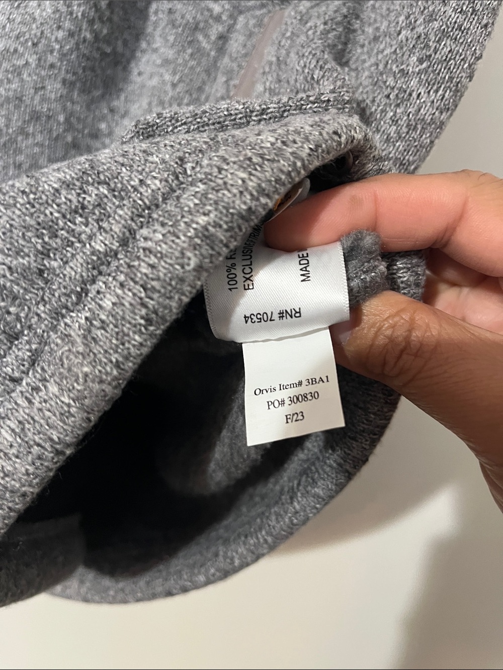 Orvis R65 Sweater Fleece Vest Men’s Medium Full Zip Recycled Polyester - Gray - Picture 10 of 10